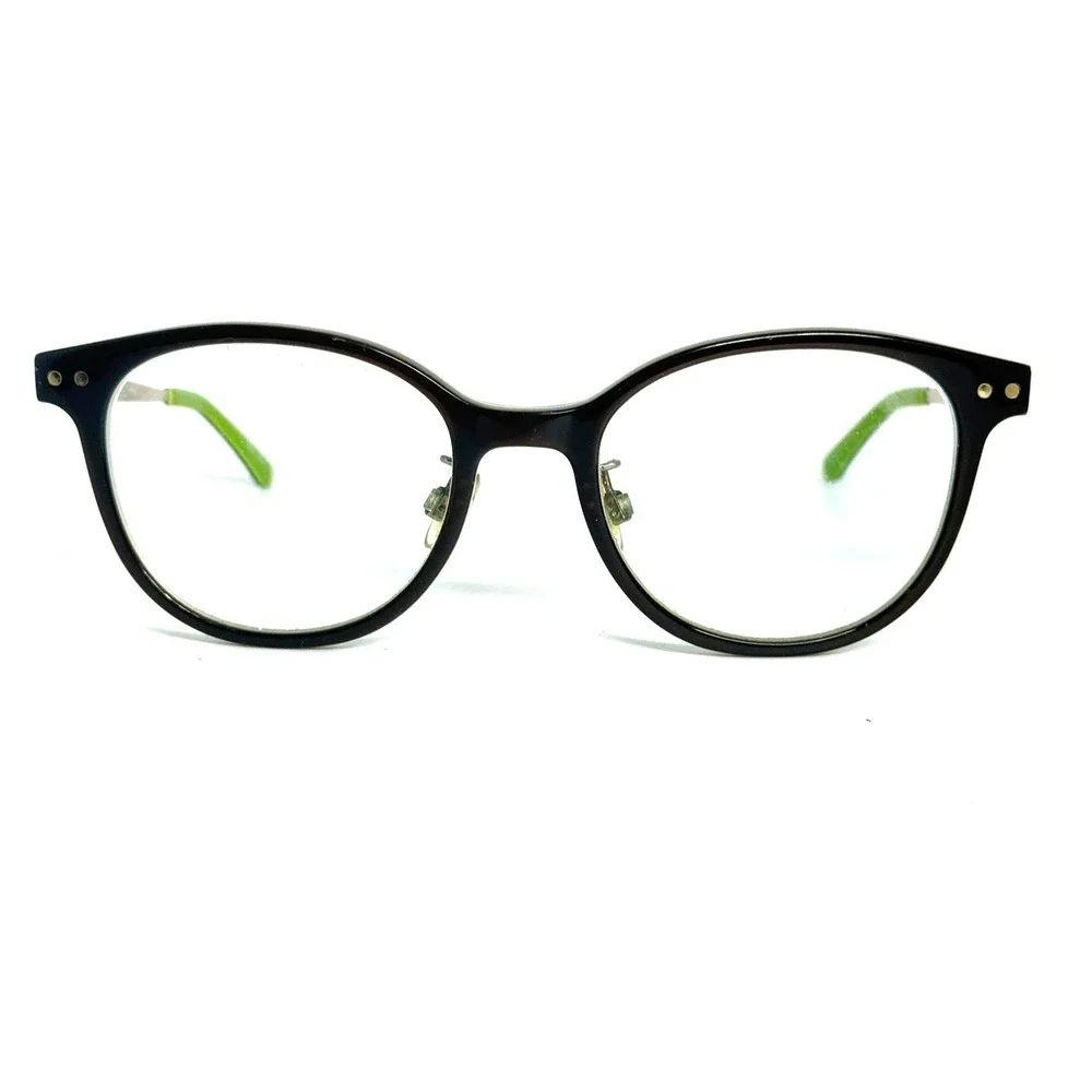 Isaac Mizrahi IM30007 BR Eyeglasses‎ Brown Green Round Frames 50-19-140mm